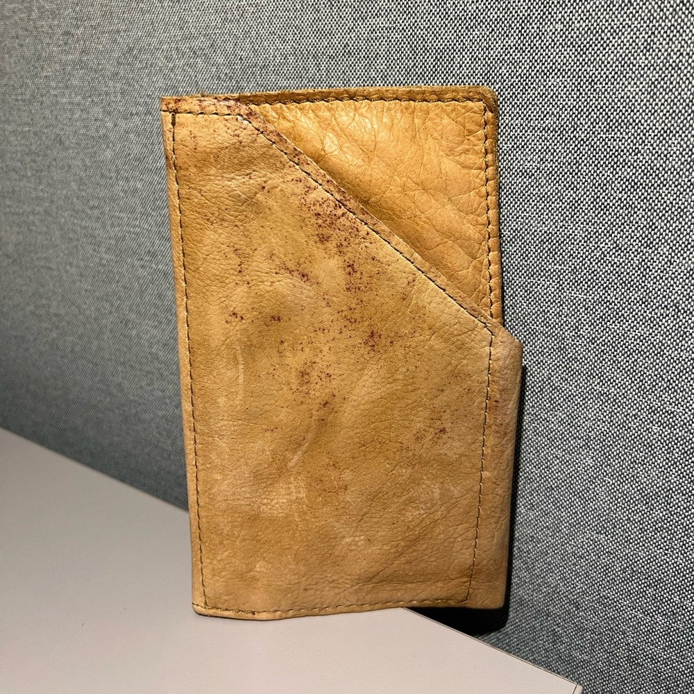 Free People Distressed Cow Leather Wallet - Picture 4 of 14